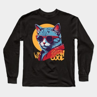 Stay Cool Cat Long Sleeve T-Shirt